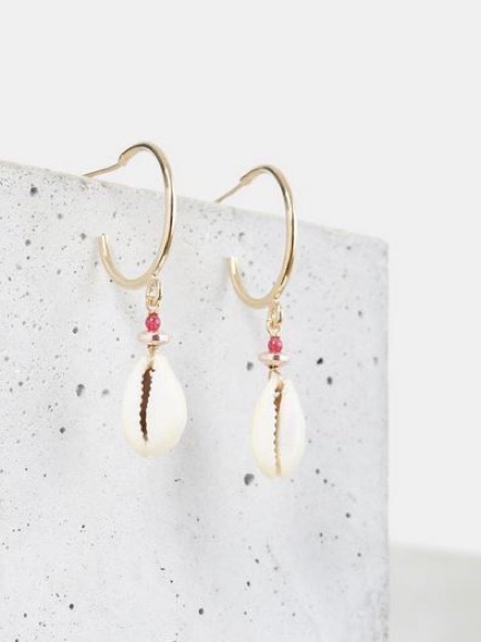 Isabel Marant Shell Pendant Hoop Earrings 90$